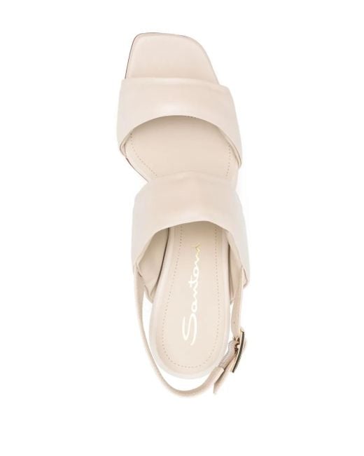 Santoni Natural Open Back Pumps
