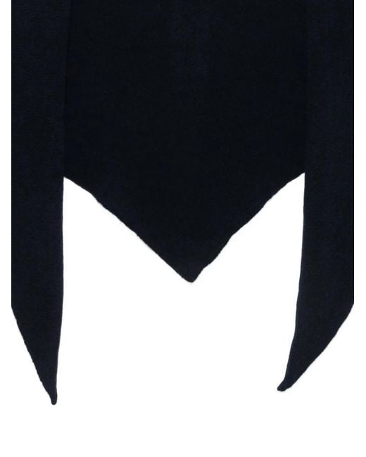 Alysi Blue Knit Scarf
