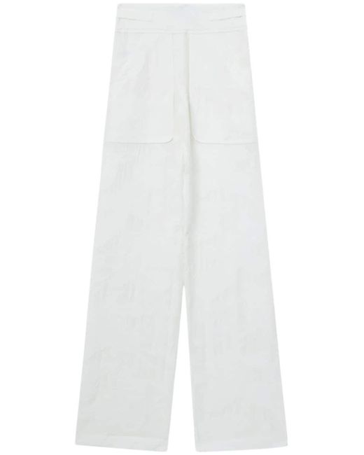 Pantalones largos bordados IRO de color White