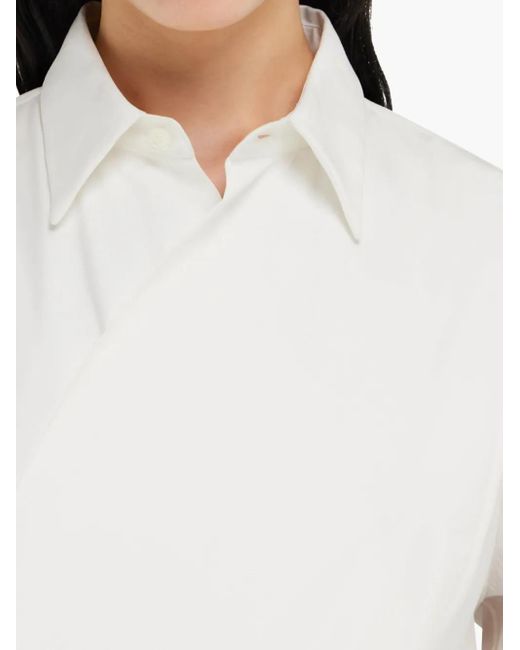 Ferragamo ロングスリーブ タキシードシャツ White