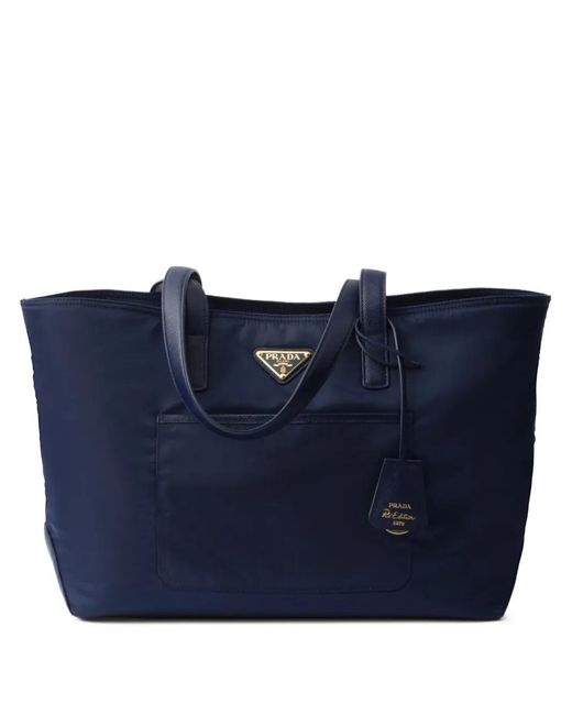 Prada Blue Medium Re-Edition 1978 Tote Bag