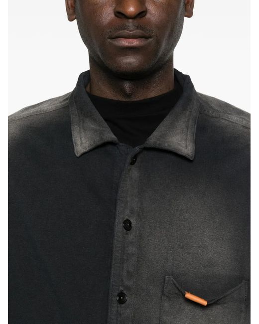 KHOKI Black Button Pocket Shirt for men