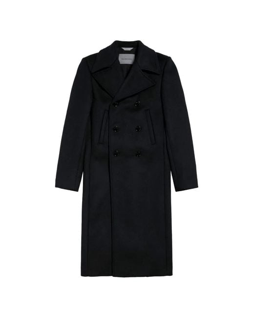 Balenciaga Black Long Double-Faced Coat for men