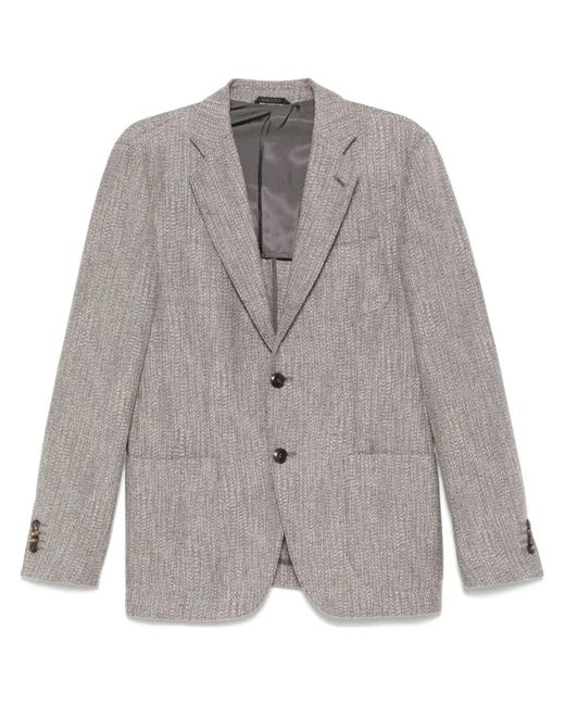 Giorgio Armani Gray Upton Blazer for men