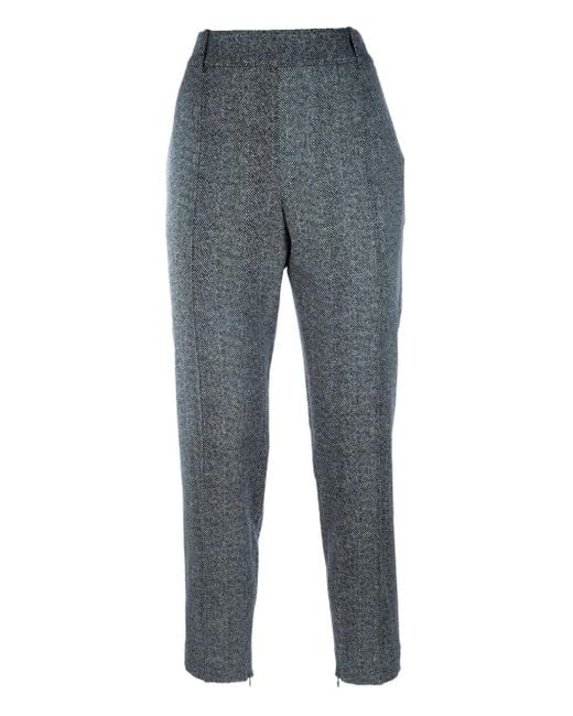 Pantalones con motivo pied de poule Ermanno Scervino de color Gray