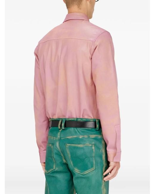 DIESEL Pink Shirt for men