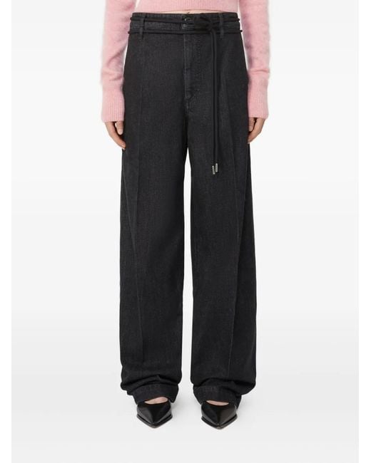 Sportmax Black Capsule Drawstring Jeans