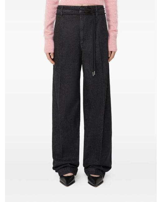 Sportmax Black Capsule Drawstring Jeans