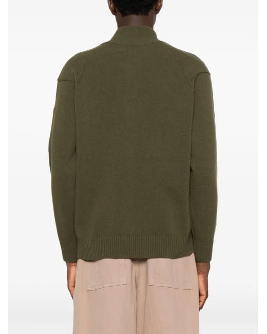 C P Company Green Wool Sweater for men