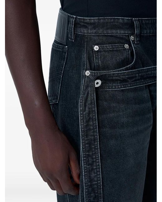 Jean Paul Gaultier Blue Strap Detail Trousers