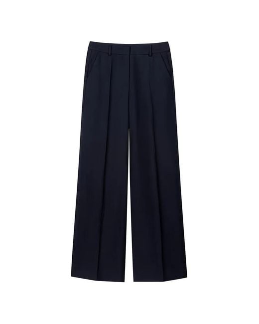 Luisa Cerano Blue Pantalon À Coupe Ample