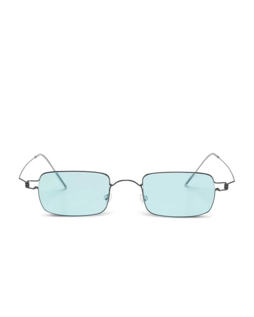 Lindberg Blue 8220 Rimless Sunglasses
