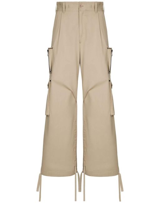 Trousers > wide trousers Dolce & Gabbana pour homme en coloris Natural