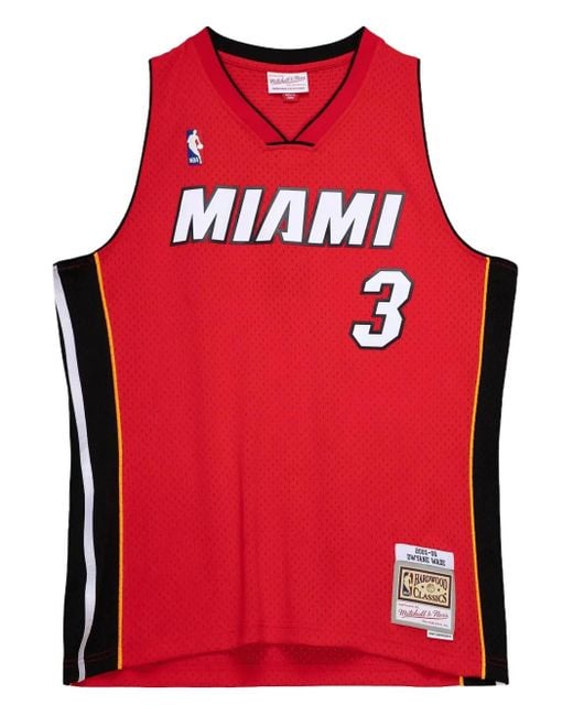 Mitchell & Ness Red X Nba Heat 2005 Dwyane Wade Alternate Tank Top for men