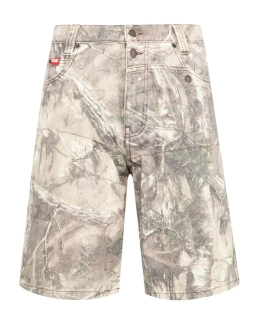 Pleasures Natural Canvas Hunt Shorts for men