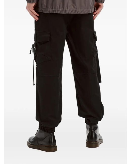 Musium Div. Black Drawstring Cargo Pants for men
