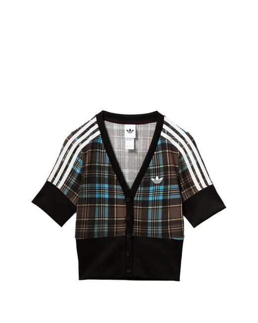Adidas Black Stripes Check Shirt