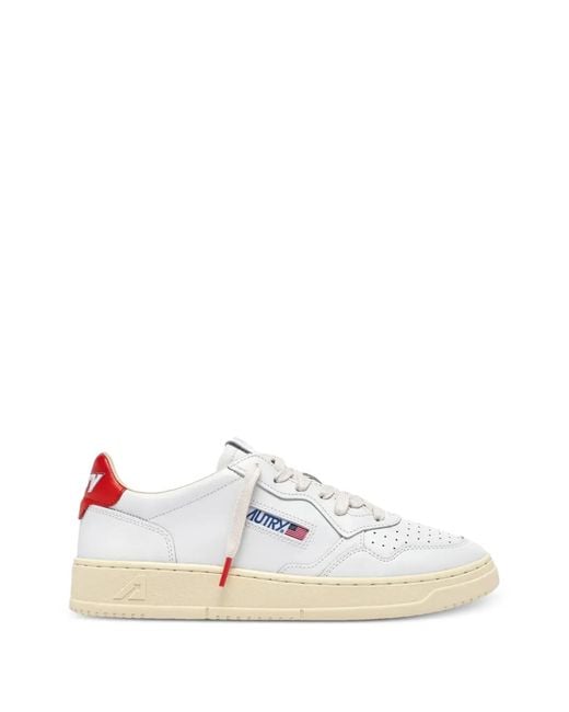 Autry White Medalist Sneakers for men