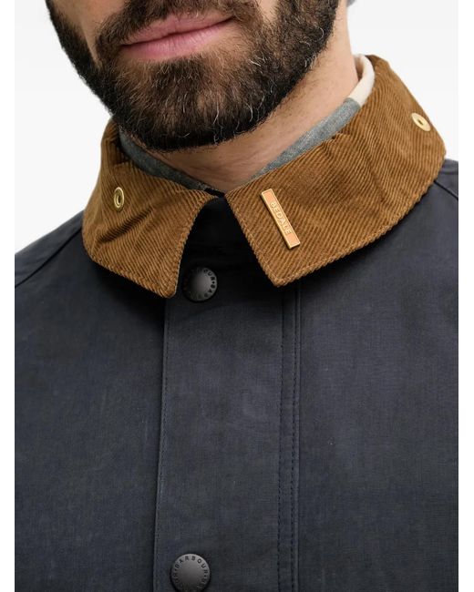 Barbour Black Bedale Coat for men