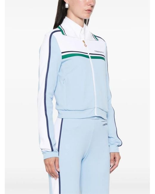 Casablanca Blue Piqué Track Jacket