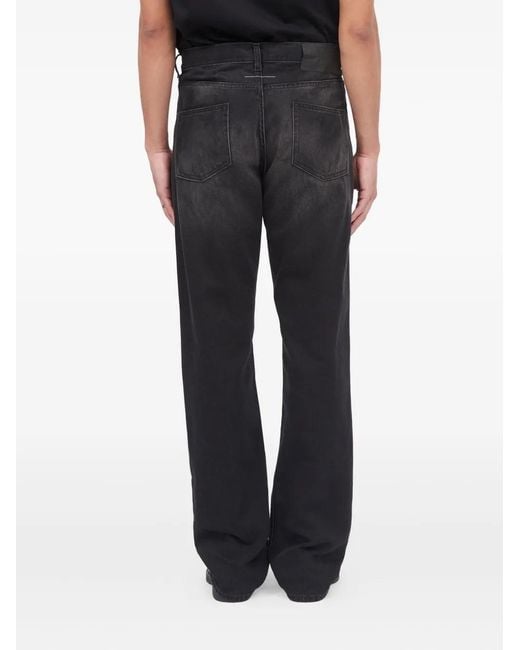 MM6 by Maison Margiela Black Five-Pockets Jeans for men