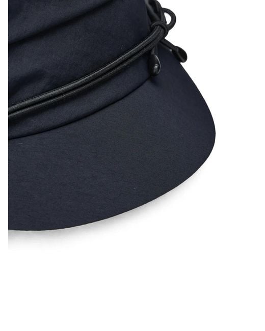 CA4LA Blue Ruched Drawstring Hat