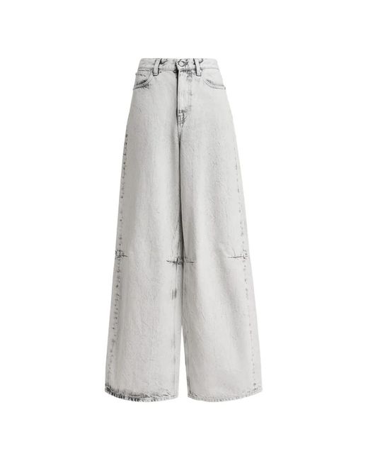 Essentiel Antwerp White Kadi Dirty-Effect Jeans