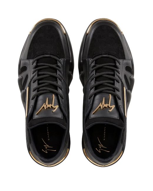 Giuseppe Zanotti Black Talon Low Sneakers for men