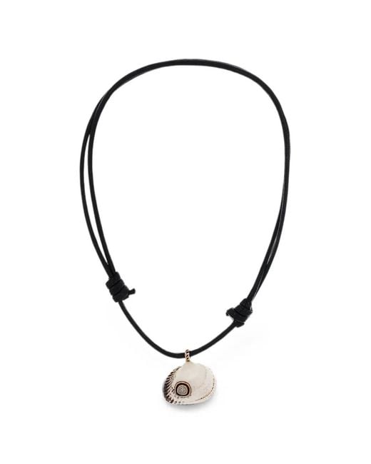 Dezso by Sara Beltran Multicolor Collier Edul Shell À Diamant Polki