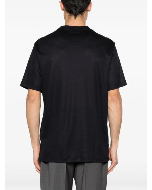 Brioni Black Crew-Neck T-Shirt for men