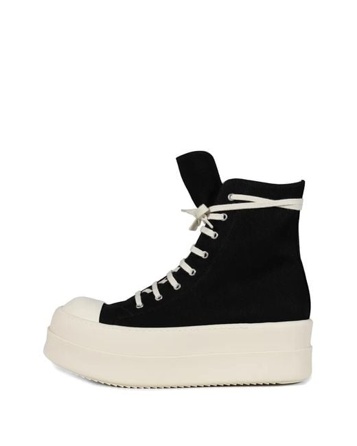 Rick Owens Black Mega Bumber High-Top Sneakers for men
