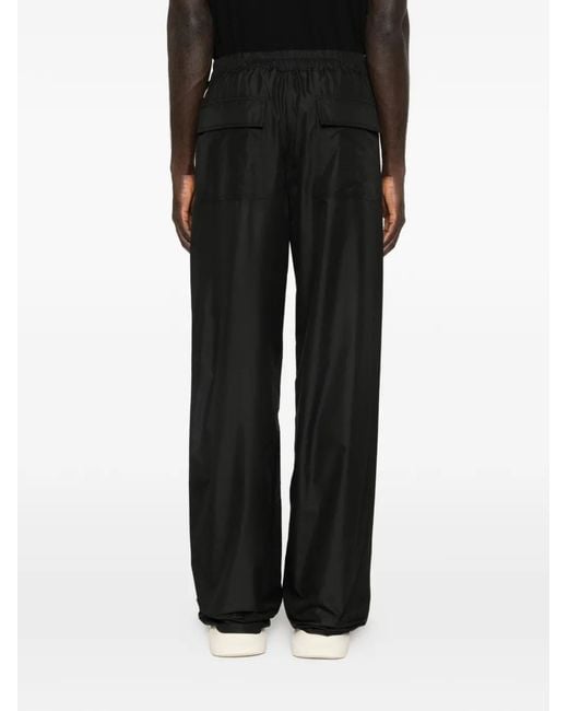 Moncler Black Drawstring Elasticated Trousers for men