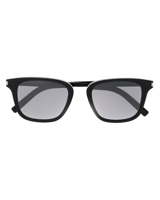 Saint Laurent Eckige 'SL341' Sonnenbrille in Black für Herren