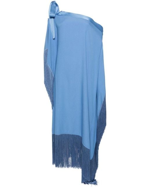Robe-caftan frangée Aarons à coupe longue ‎Taller Marmo en coloris Blue