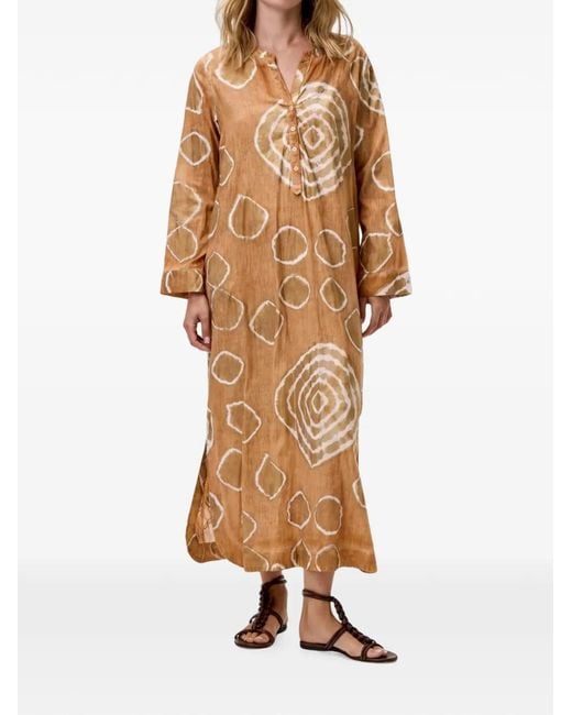One Season Brown Bazaar Maxi Dress