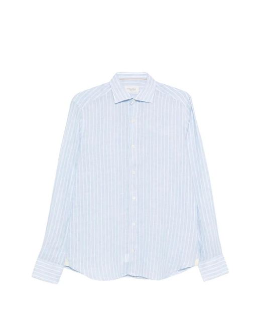Tintoria Mattei 954 White Striped Shirt for men