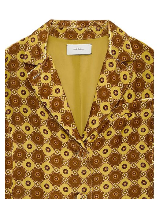 Maliparmi Jack Met Kraag En Patroon in het Metallic