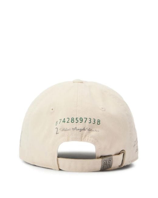 Palm Angels Natural Embroidered Cap for men