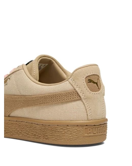 PUMA Brown Suede Sneakers for men