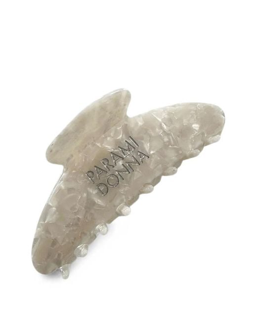 Paramidonna Natural Logo-Print Hair Clip