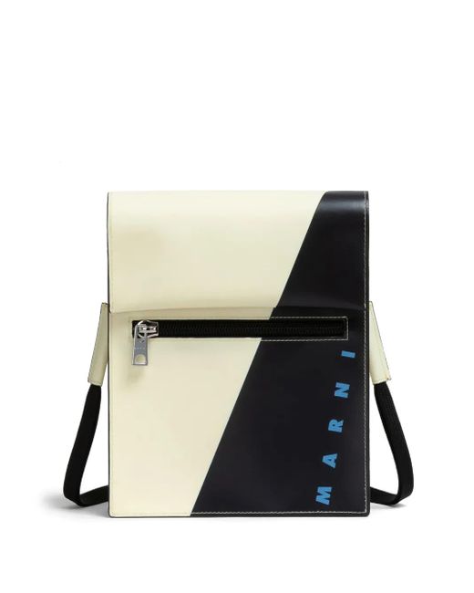 メンズ Marni ロゴ ショルダーバッグ Natural