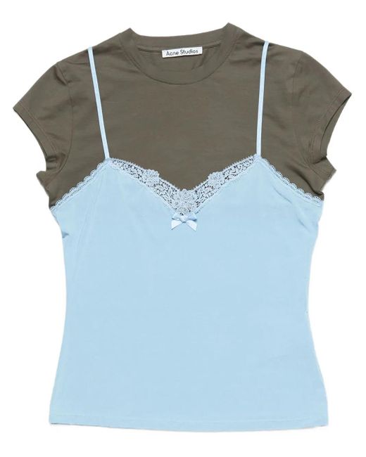 Acne Green Layered Top
