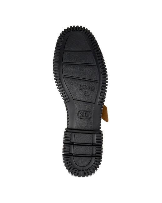 Camper White Pix Buckled Ballet Flats