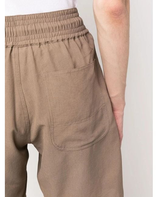 Viktor & Rolf Natural Drawstring-Waist Detail Shorts for men