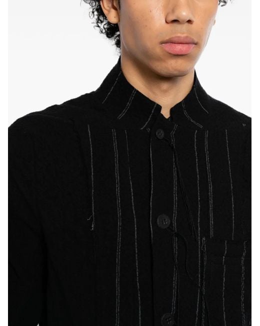 D HYGEN Black Striped Blazer for men