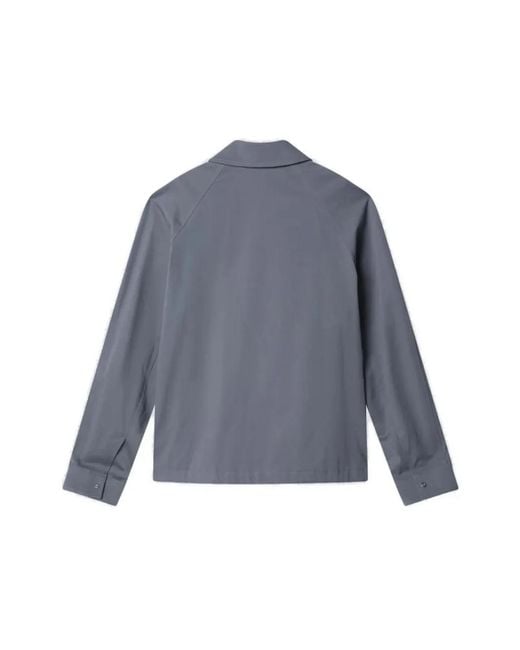 Fendi Blue Zip-Up Pocket Jacket for men