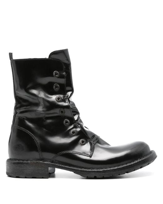 Moma Black Distressed Boots