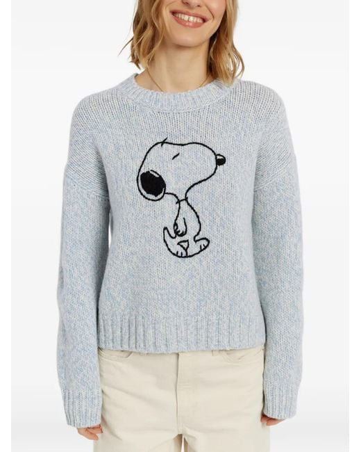 Chinti & Parker White Snoopy Marl Sweater
