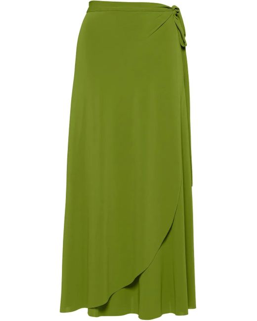 Falda midi Julieta Eres de color Green