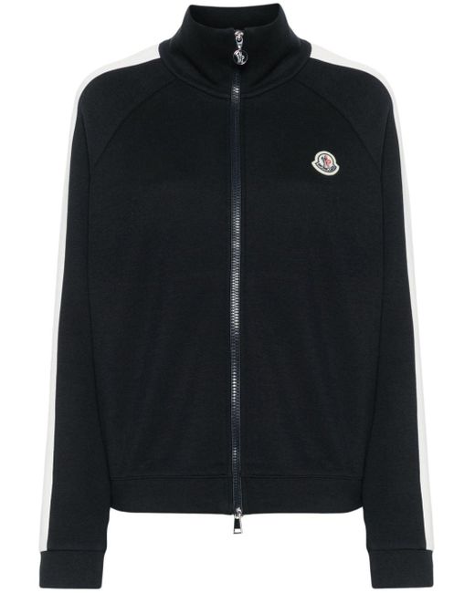 Moncler Black Klassische Sweatshirtjacke